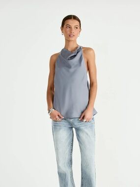 Charcoal Dakari Top in Steel